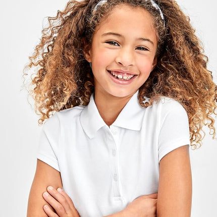 The Children's Place Lot de 2 polos piqués uniformes pour fille, couleurs assorties, TG (14)