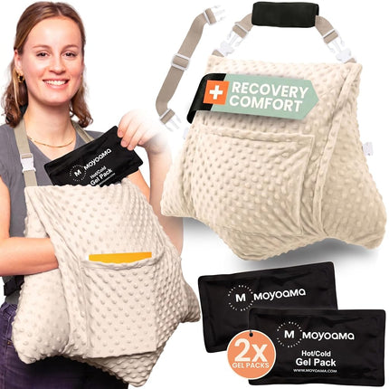 MOYOAMA 3 Pcs Hysterectomy Pillow Set - Incl 2 Gel