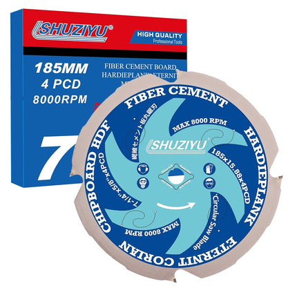 LSHUZIYU 7-1/4"(185mm)-4PCD, Arbor 5/8", Polycryst