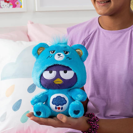Care Bears Badtz-Maru Dressed As Grumpy Bear 9" Fun-Size Plush - Soft, Huggable Bestie!