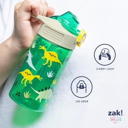 Zak Designs Sonic the Hedgehog Sage 25oz Leak-Proof Straw Kids Water Bottle