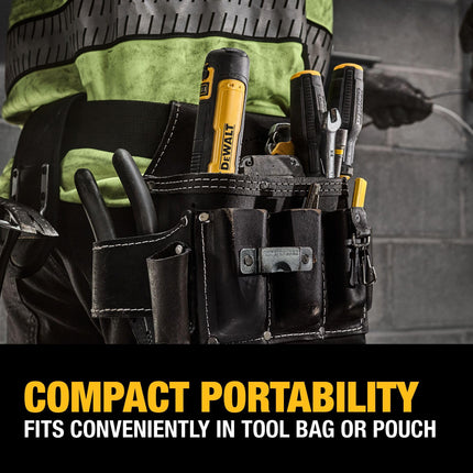 Destornillador inalámbrico DEWALT USB recargable con control FLEXDRIVE y juego de puntas de destornillador, destornillador eléctrico inalámbrico con luz LED (DWHT66719)