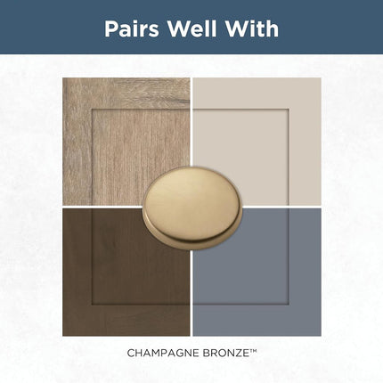 Franklin Brass Fulton Cabinet Knob, Champagne Bronze, 1-3/16 in (30mm) Drawer Knob, 5 Pack, P29523Z-CZA-B