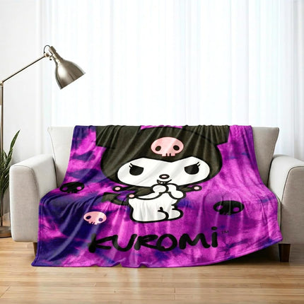 Franco Collectibles Kuromi Bedding Super Soft Cozy Throw Blanket, 62" x 90" (Official Licensed Product)