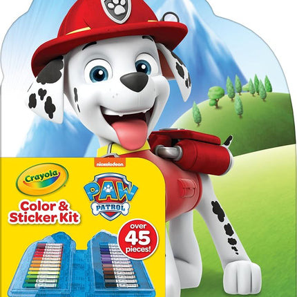 Crayola PAW Patrol Art Kit for Kids (45pcs), PAW Patrol Coloring Book Pages, PAW Patrol Stickers for Kids, PAW Patrol Toy, Holiday Gift