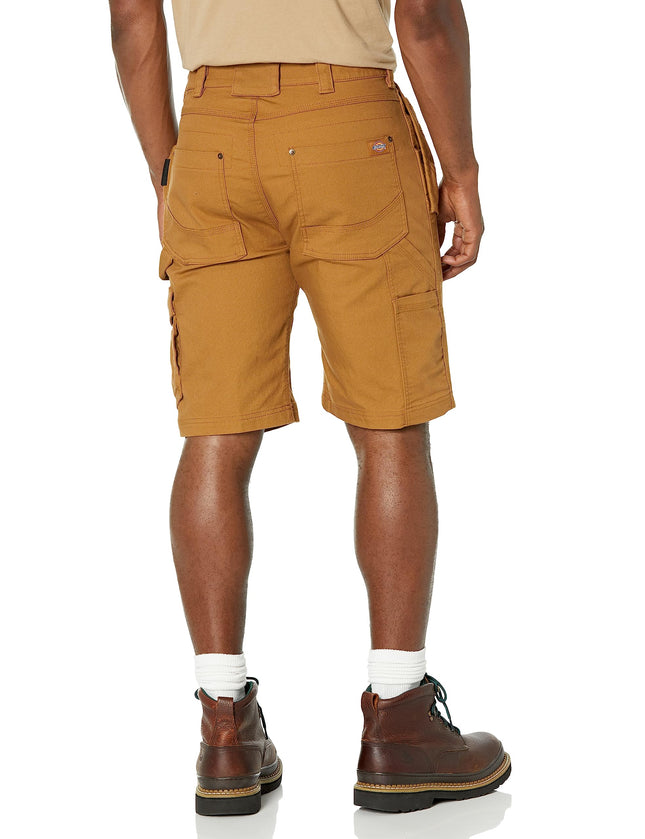 Dickies Men's Temp-iq 365 Tech Duck Shorts, 11�, Rinsed Brown Duck, 42