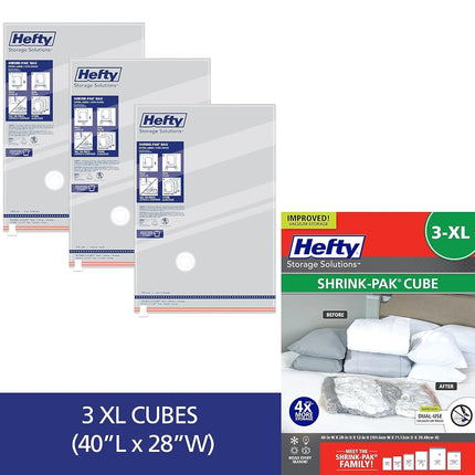 Hefty Shrink-Pak 3 XL Cubes