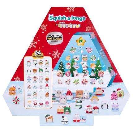 Squish-a-Longs SQAL0162 Advent Calendar, Contains 24 x 2.5 cm Mini Squish, 1 x Ring and 1 x Collector's Guide - Collect, Swap and Play
