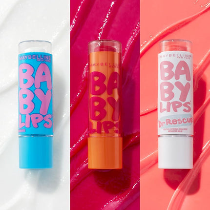 Maybelline New York Baby Lips Moisturizing Lip Balm 3-pack, Lip Care Essentials, 3 Shades