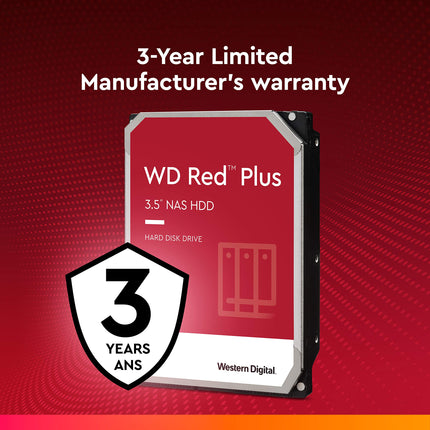 Disque dur interne Western Digital Red NAS 4 To Intellipower SATA 6 Gb/s Cache 64 Mo 3,5 pouces - Rouge (WD40EFAX)