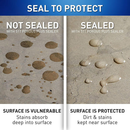 Miracle Sealants 511 Porous Plus Premium Countertop, Stone, and Tile Sealer, Quart