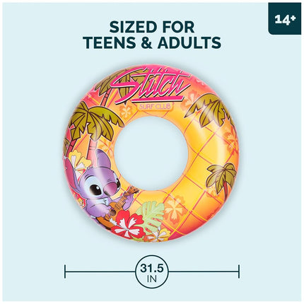 Swimways Stitch Swim Tube Pool Float, Inflatable Pool Floats & Kids Pool Toys, Swimming Pool Accessories & Beach Essentials for Teens Aged 14 & Up