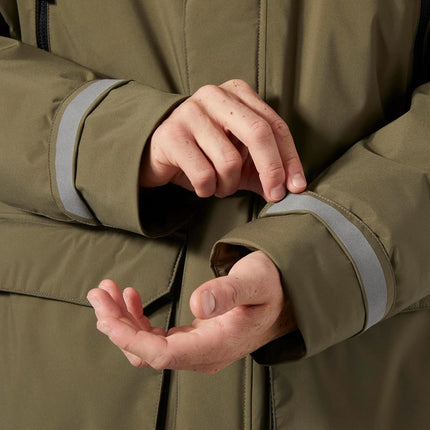 Helly Hansen Men's Reine Parka Jacket, Green, S UK