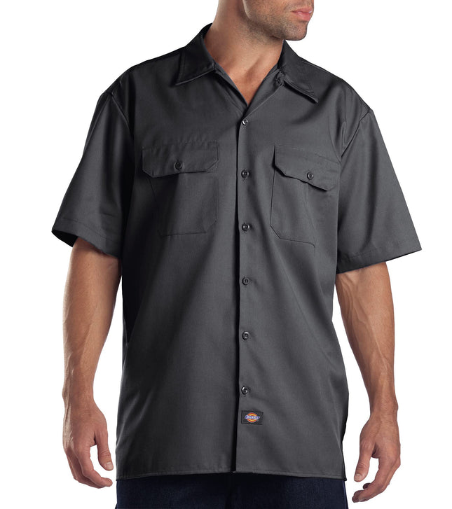 Dickies Men's Flex Slim Fit Short Sleeve Work Shir