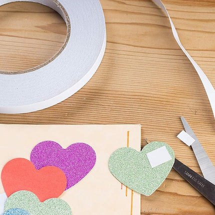 Ultra Thin Double Sided Adhesive Tape (1/2 Inches 55 Yards) Lasting, Acid Free & Heat Resistant, Double Sided Tape for Gifts, Photos, Scrapbooking, Documents, Wallpaper, Crafts, Card and Boxes