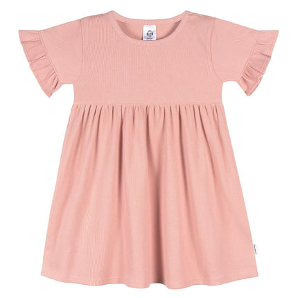 Gerber girls Toddler Short-sleeve and Sleeveless Dress Set, Retro Floral, 5T