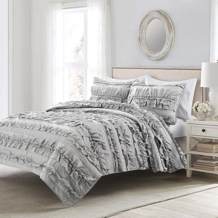 Lush Decor Lush Décor Belle 3 Piece Ruffled Light 