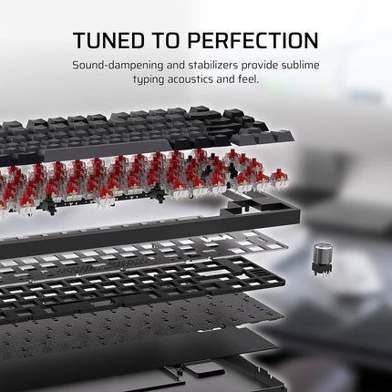 Corsair K65 Plus Wireless 75% RGB Hot-Swappable Mechanical Gaming Keyboard for Mac and iPad � Pre-Lubricated MLX Red v2 Linear Switches, Sound Dampening � QWERTY NA Layout � Frost White