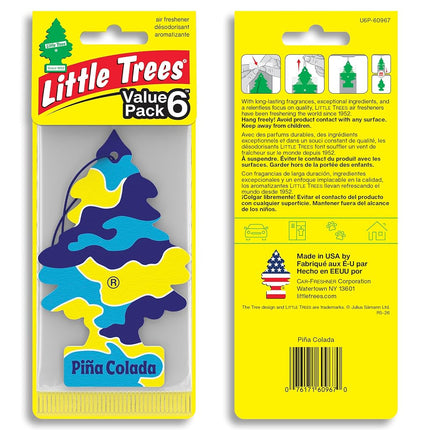 Little Trees Air Fresheners Car Air Freshener. Hanging Tree Provides Long Lasting Scent for Auto or Home. Piña Colada, 24 Air Fresheners