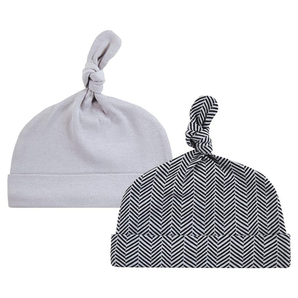 Hudson Baby Unisex Baby Cotton Cap and Scratch Mitten Set, Modern Mustache, 0-6 Months