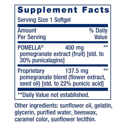 Life Extension Pomegranate Complete Softgels, 30 Count