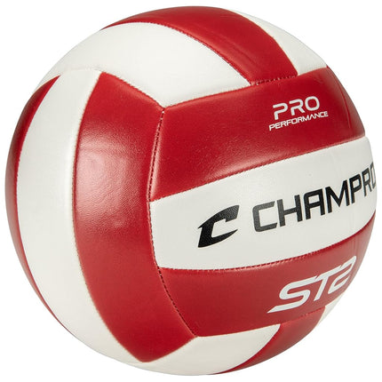 Champro ST2 Indoor/Outdoor Volleyball, Scarlet