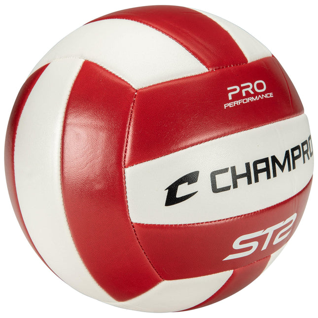 Ballon de volleyball Champro ST2 Intérieur/Extérieur, écarlate