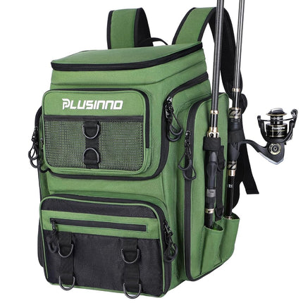 PLUSINNO Fishing Backpack with Rod Holders, 42L La