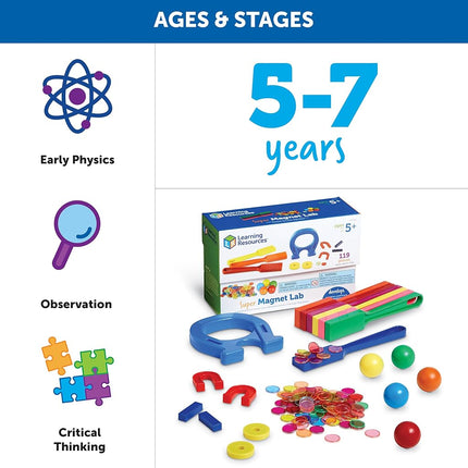 Learning Resources Classroom Magnet Lab Kit, 224 Pieces, Ages 5+