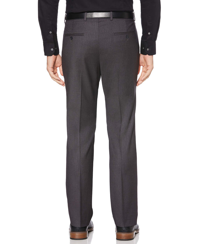 Perry Ellis Men's Portfolio Slim Fit Dress Pants (Waist Size 28-38 Big & Tall), Gray Heather, 36W x 29L