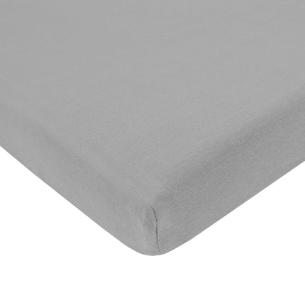 American Baby Company 15" x 33" Fitted Bassinet Sheet, 100% Natural Cotton Jersey Knit, Blue/Gray/White, Soft Breathable, for Boys and Girls, Pack of 3
