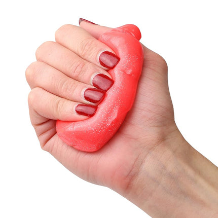 (0.5kg, Red: Soft) - CanDo Theraputty 10-2775 Sparkle Exercise Material 0.5kg. Red Soft