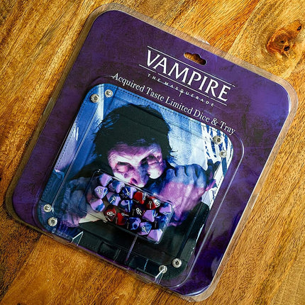 Renegade Game Studios | Vampire: The Masquerade RPG: Acquired Taste Dice & Tray Accessory Pack | Game Accessory | Ages 18+