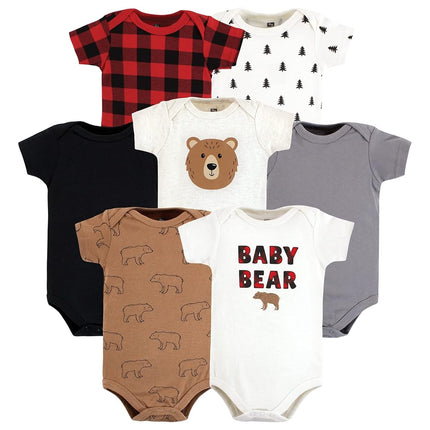 Hudson Baby Baby Cotton Bodysuits, Brown Bear, Preemie