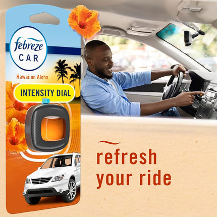 Febreze 94725 Désodorisant de Voiture à Clipser pour Grille d'Aération, Parfum Aloha Hawaïen, 0,06 oz