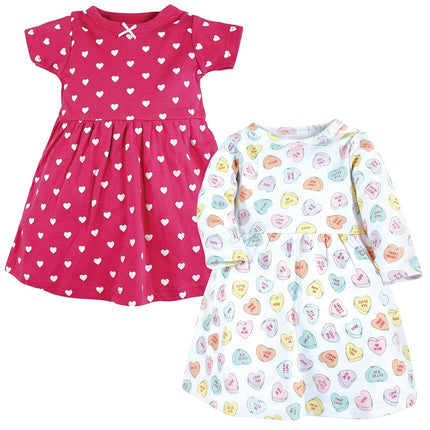Hudson Baby Baby Girls' Cotton Dresses, Be Mine Valentine, 4T