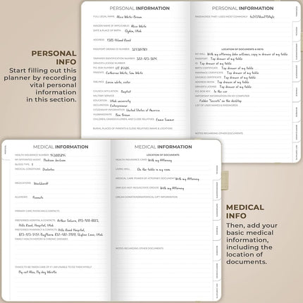 Clever Fox End of Life Planner (Seashell, A5 (5.8'' x 8.3'')), (CFELP)