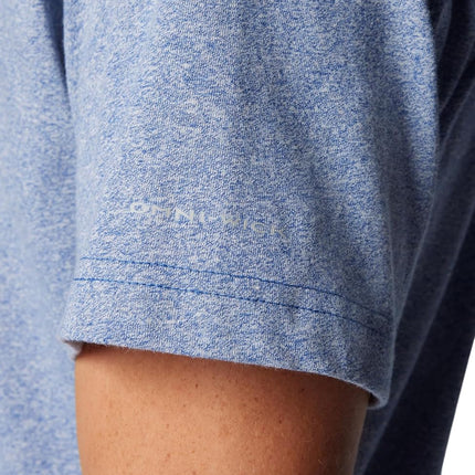 Columbia Men's Thistletown Hills Short Sleeve, Mountain Blue Heather, X-Small