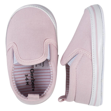Gerber Unisex-Child Zapatilla tipo mocasín para bebé y niño, rosa, de 0 a 3 meses
