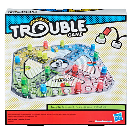 Hasbro - A5064 Juego de Mesa Trouble (Multicolor)