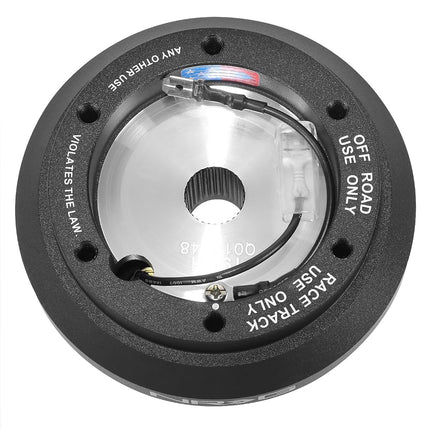 NRG Innovations NRG-SRK-190H Racing Style Steering Wheel Quick Release Short Hub Adapter, 6 X 70mm Bolt Pattern, Black Body
