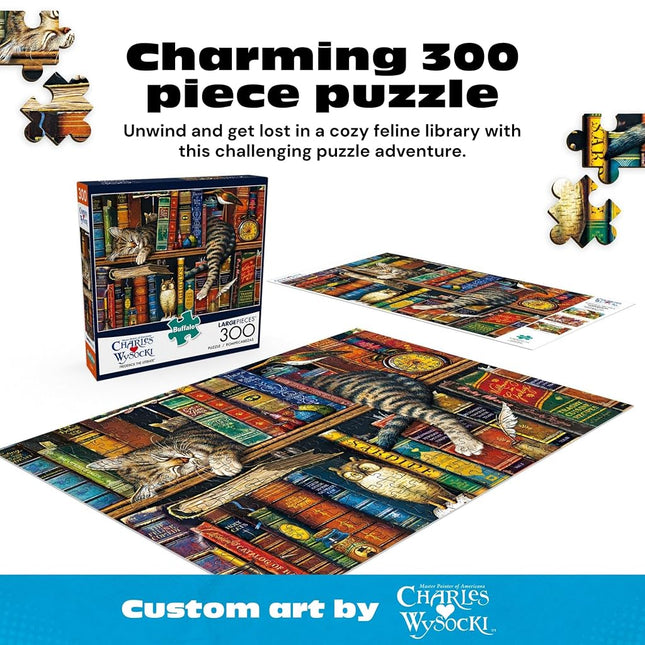 Buffalo Games - Charles Wysocki - Frederick The Literate - 300 Large Piece Jigsaw Puzzle