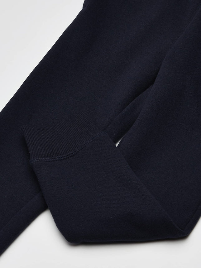 Nautica Boys' Basic Fleece Jogger Sweatpants, Elastic Waistband with Drawstring Closure, Super Soft Cotton-Blend, Navy, 10-12