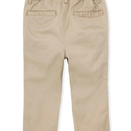 The Children's Place Pantalon Chino Extensible Bébé Garçon et Tout-Petit, Simple Délavage Sable, 2T
