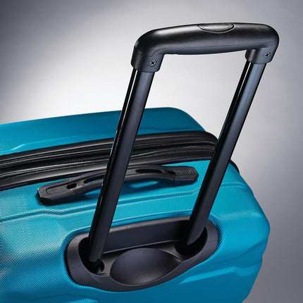 Samsonite Omni Pc Hardside Expandable Luggage, Caribbean Blue, Checked-Large 28-Inch, Omni Pc Hardside Expandable Luggage with Spinner Wheels