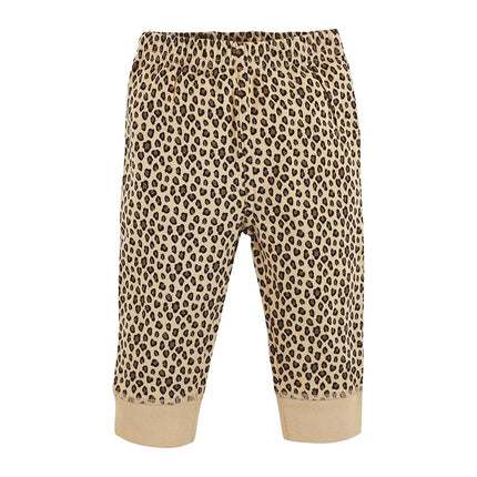 Hudson Baby Baby Girls' Cotton Pants and Leggings, Gold Heart Plaid, 6-9 Months