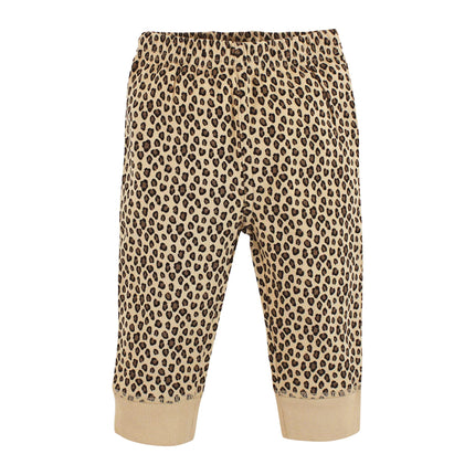 Hudson Baby Baby Girls' Cotton Pants and Leggings, Gold Heart Plaid, 6-9 Months
