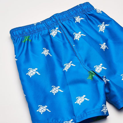 Kanu Surf Boys' Big Terrapin Turtle Quick Dry Beach Board Shorts Swim Trunk, Royal Blue, Medium (10/12)