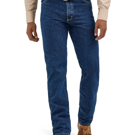Wrangler Men's George Strait Cowboy Cut Original Fit Jean, Dark Stone, 36W x 34L