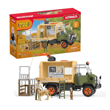 Schleich Wild Life - 45Pc Animal Rescue Large Truc